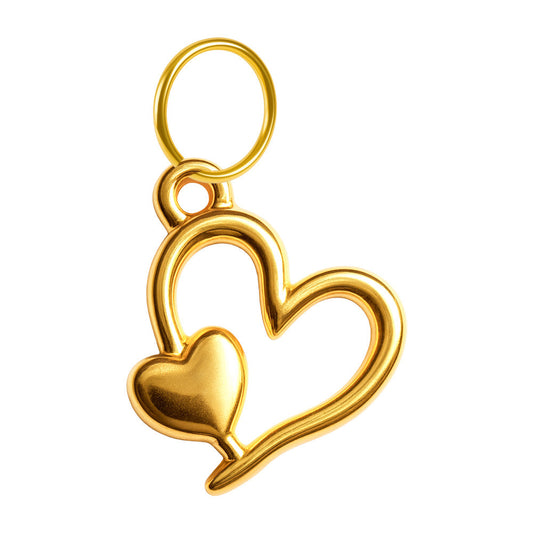 CHARM Acero Dorado Chapado Oro 14 K