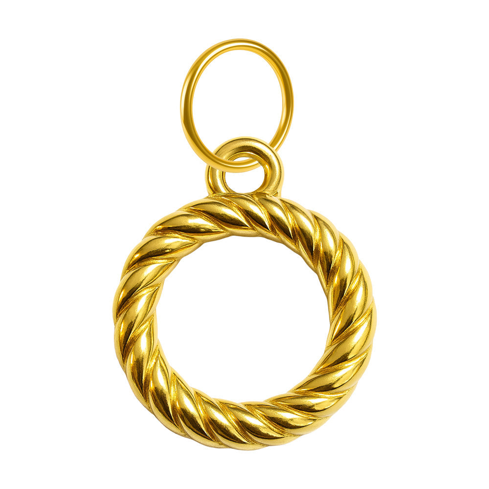 CHARM Acero Dorado Chapado Oro 14 K