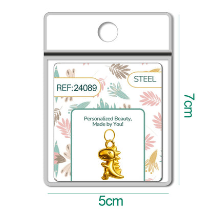 CHARM Acero Dorado Chapado Oro 14 K