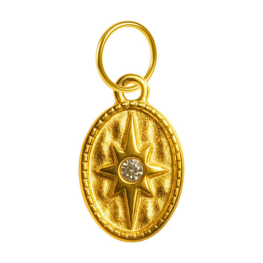 CHARM Acero Dorado Chapado Oro 14 K