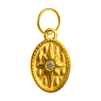 CHARM Acero Dorado Chapado Oro 14 K