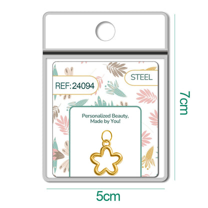 CHARM Acero Dorado Chapado Oro 14 K