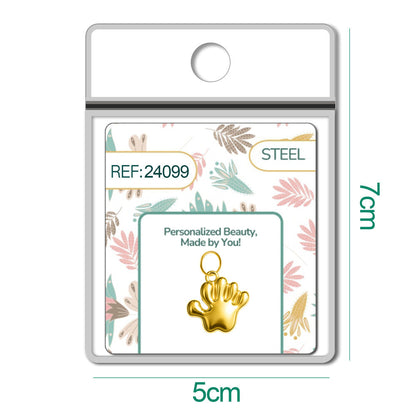 CHARM Acero Dorado Chapado Oro 14 K