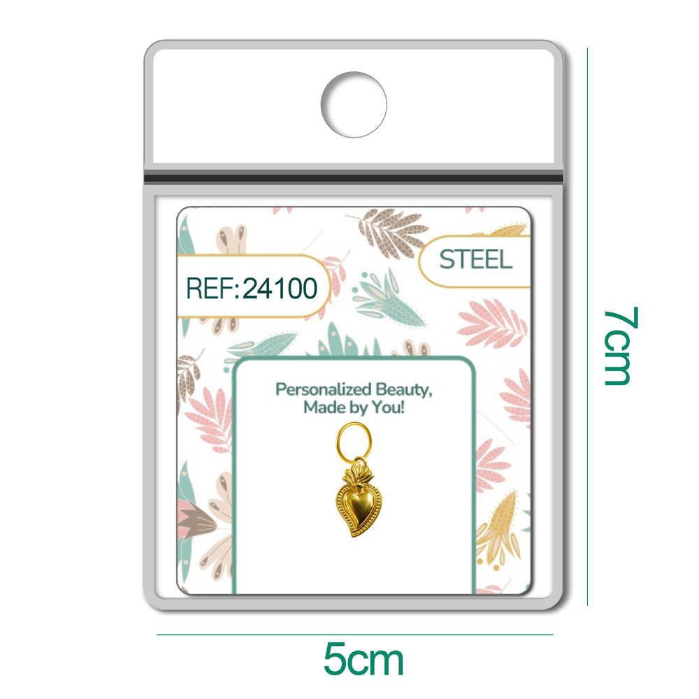 CHARM Acero Dorado Chapado Oro 14 K