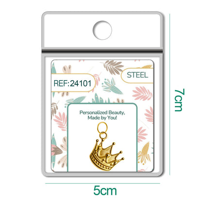 CHARM Acero Dorado Chapado Oro 14 K