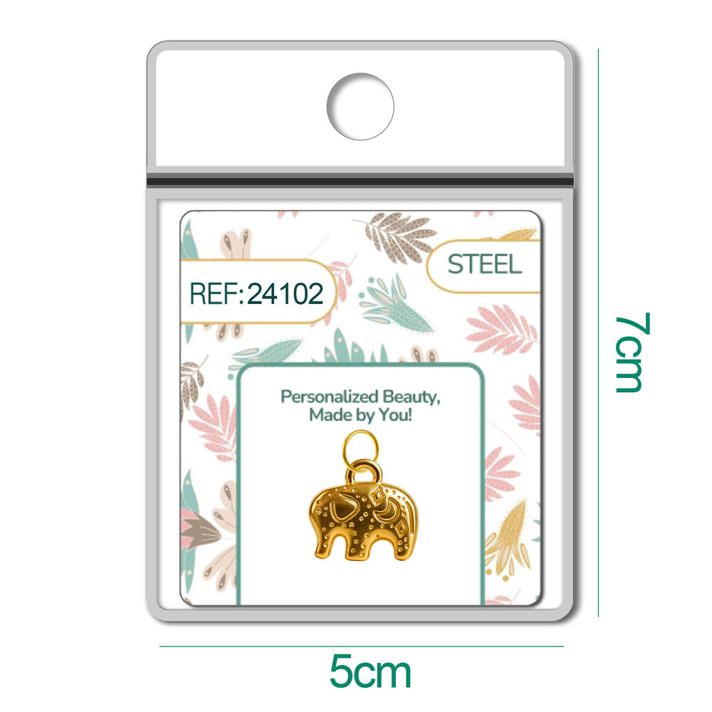 CHARM Acero Dorado Chapado Oro 14 K - cotigo