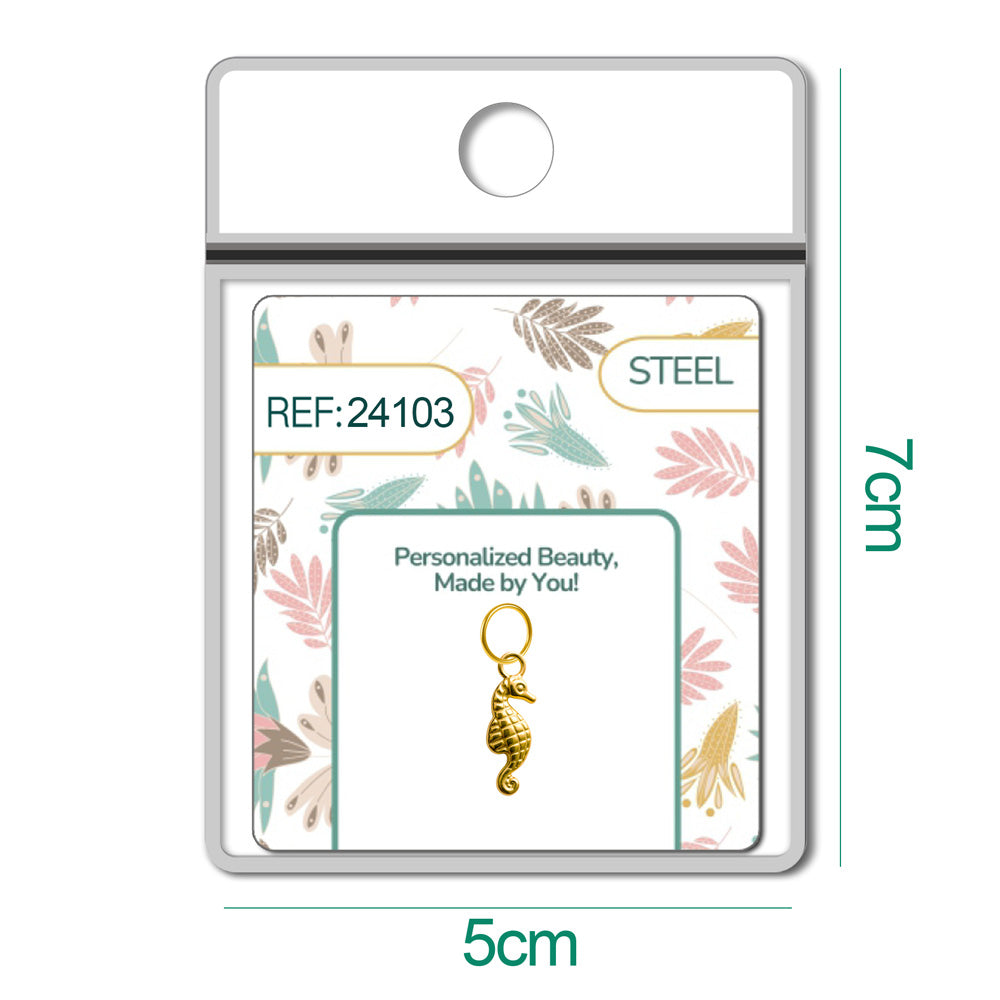 CHARM Acero Dorado Chapado Oro 14 K