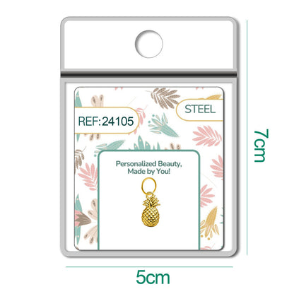 CHARM Acero Dorado Chapado Oro 14 K