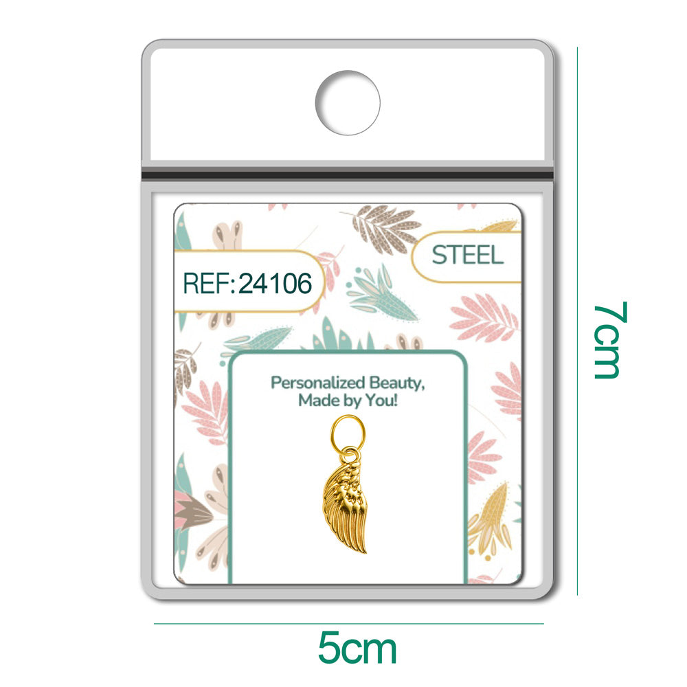 CHARM Acero Dorado Chapado Oro 14 K