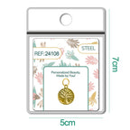 CHARM Acero Dorado Chapado Oro 14 K - cotigo
