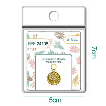 CHARM Acero Dorado Chapado Oro 14 K