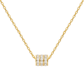 Collar Rectangular con Circonitas