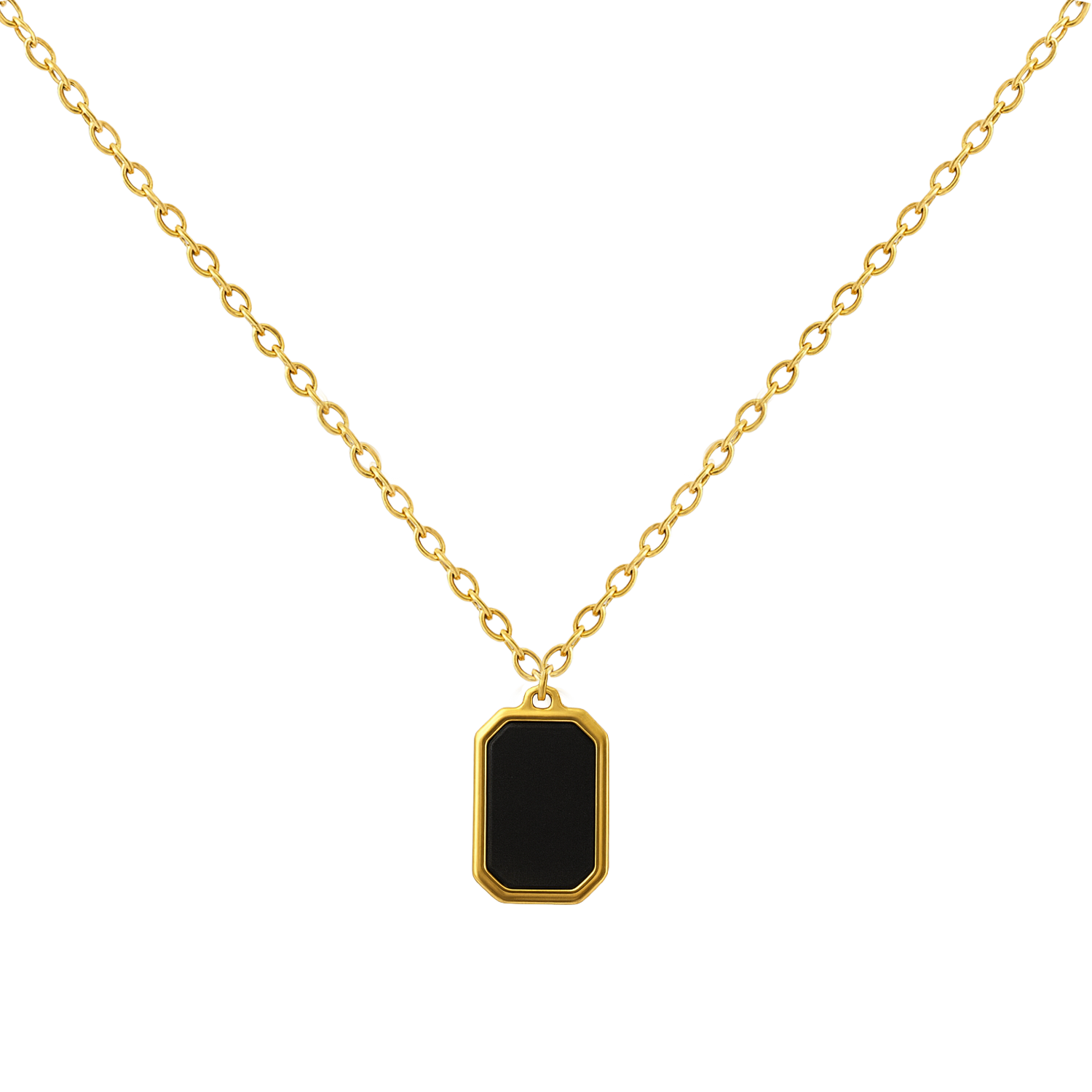 Collar Rectangular Negro
