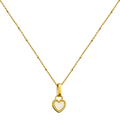 Collar Corazón con Circonita