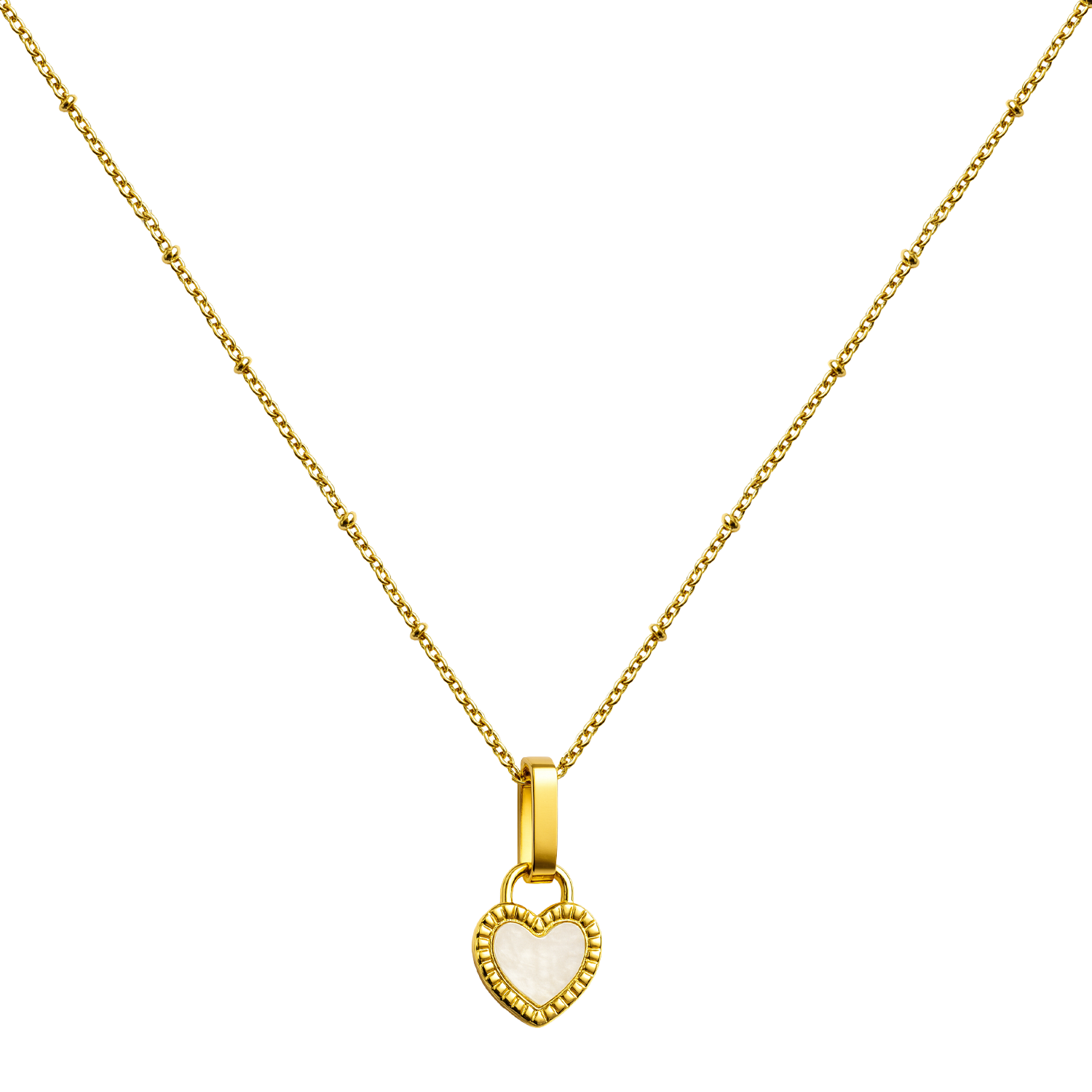 Collar Corazón con Circonita