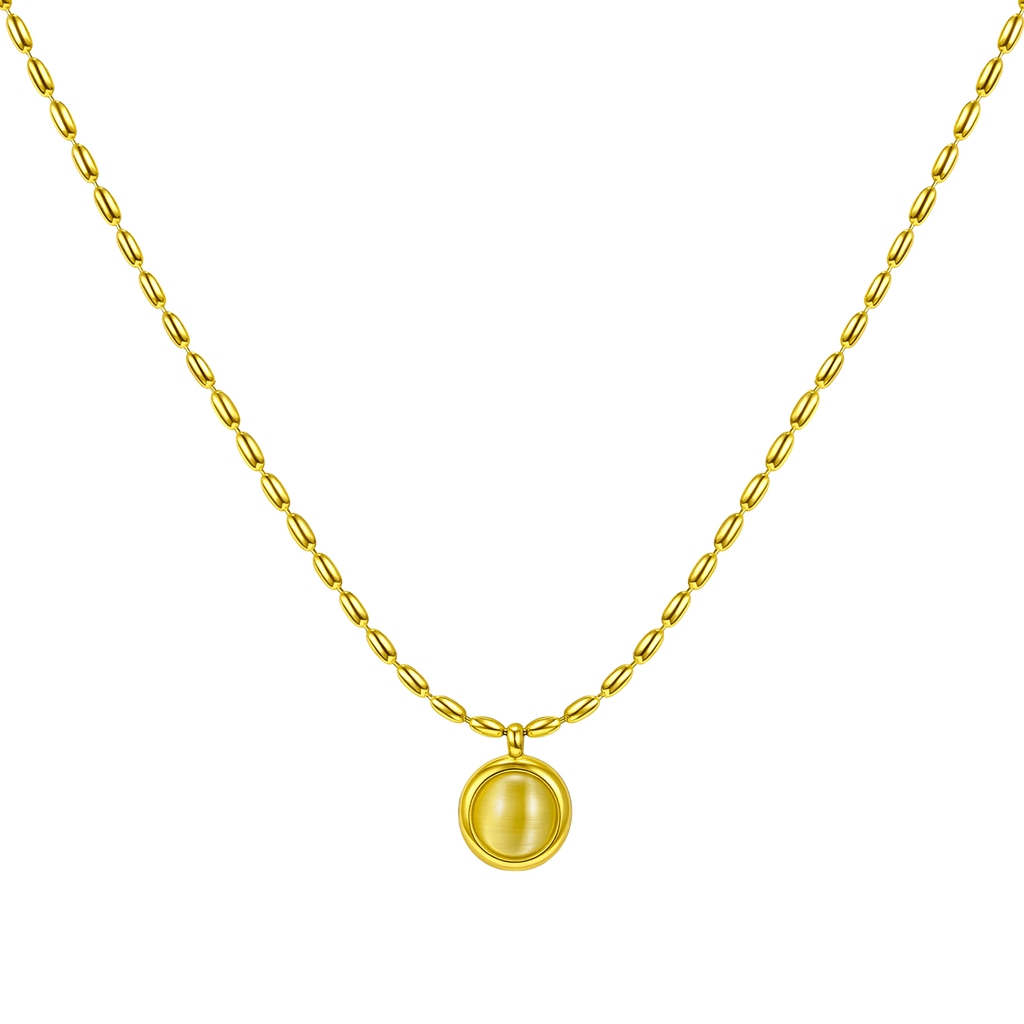 Collar Medalla Inicial Dorada