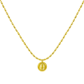 Collar Medalla Inicial Dorada