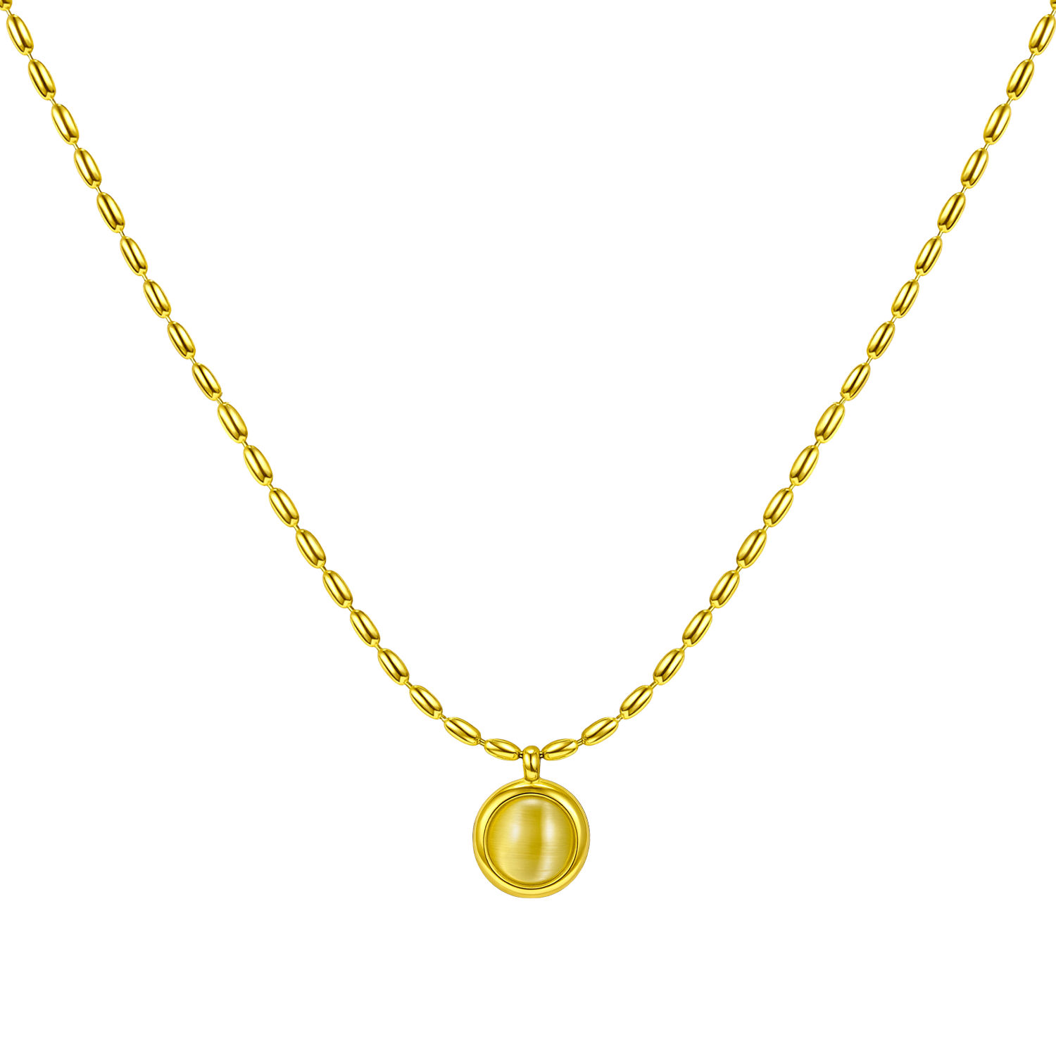 Collar Medalla Inicial Dorada