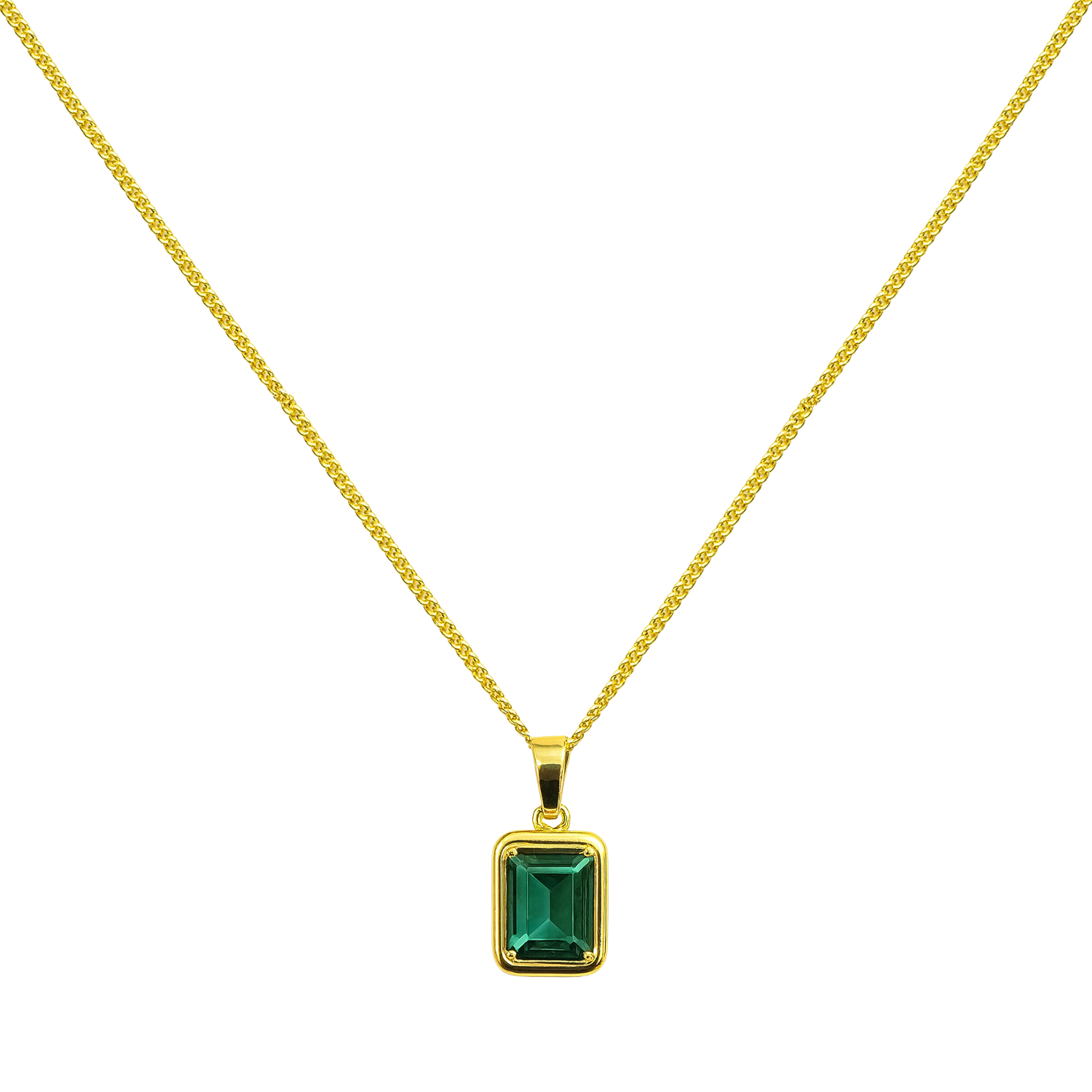 Collar Rectangular Verde