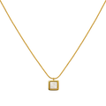 Collar Cuadrado Blanco