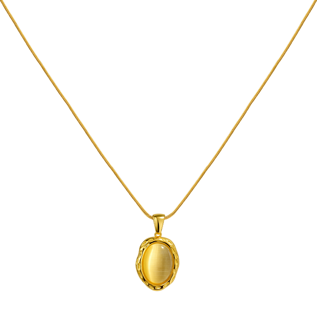 Collar Óvalo Dorado