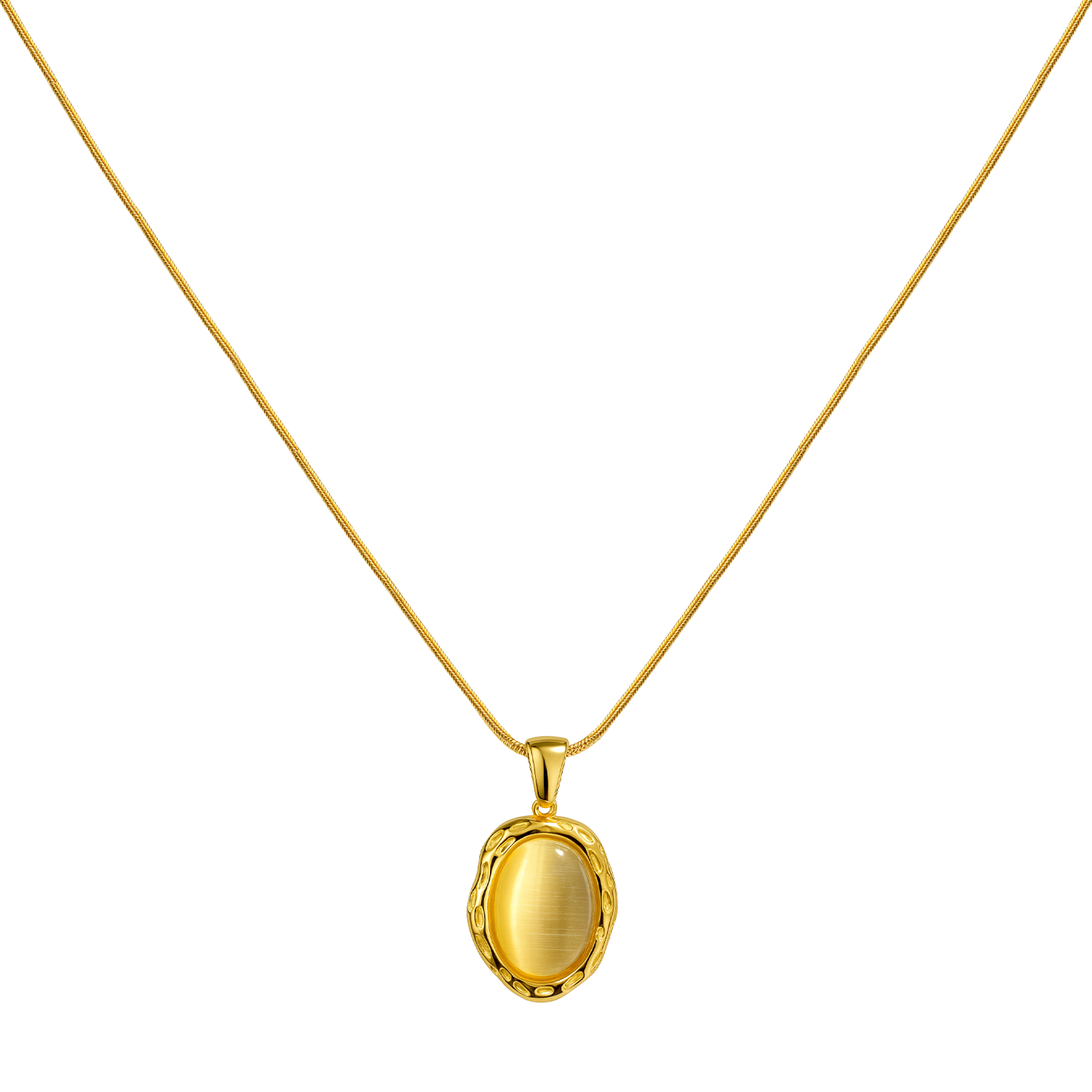 Collar Óvalo Dorado
