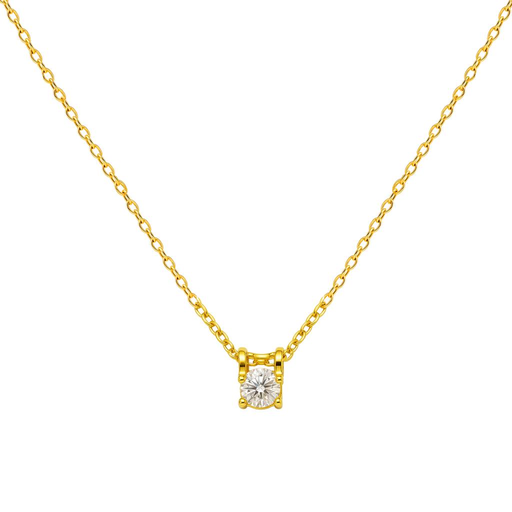 Collar Cuadrado con Circonitas