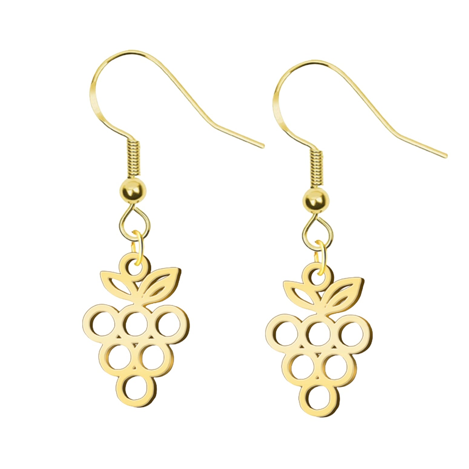 Pendientes Uva de La Rioja en Acero