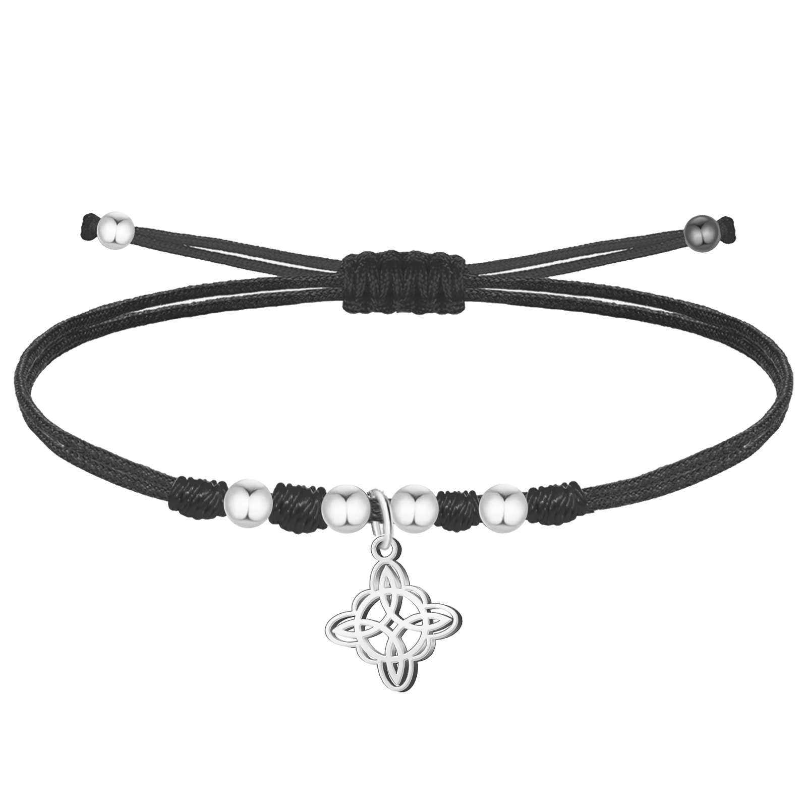 Pulsera Nudo de Bruja en acabado dorado detalle