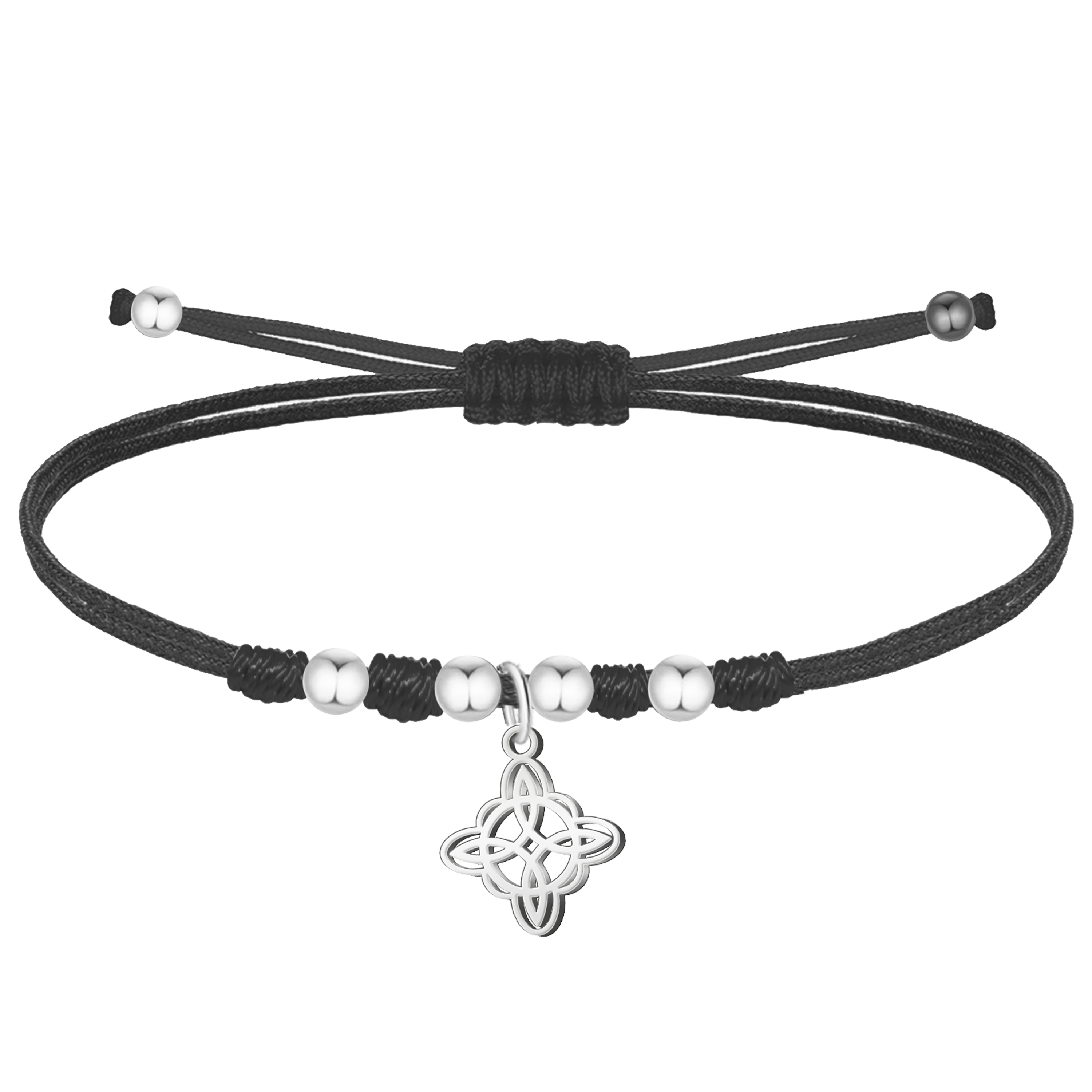Pulsera Nudo de Bruja en acabado dorado detalle