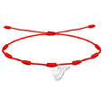 Pulsera 7 Nudos Mapa de Tenerife Acero Plateado diseño