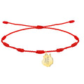 Pulsera 7 Nudos Mapa de Gran Canaria Acero Dorado diseño