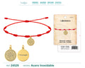 Pulsera de 7 Nudos con 7 Arcángeles en Acero Inoxidable en acabado dorado – vista principal