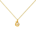Colgante Floral con Cristal Brillante
