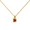Colgante Piedra Rosa Rectangular