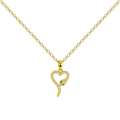 Colgante Corazón Infinito Dorado