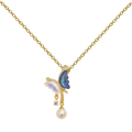 Colgante Mariposa Azul Y Luna