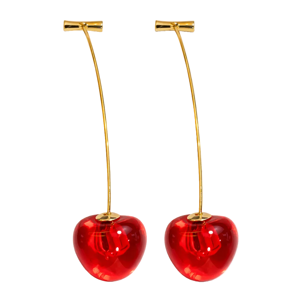 Pendientes Con Frutas Cerezas cotigo