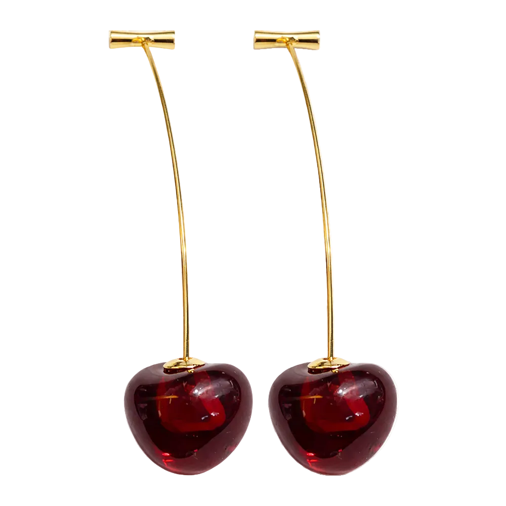 Pendientes Con Frutas Cerezas cotigo