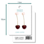 Pendientes Con Frutas Cerezas cotigo