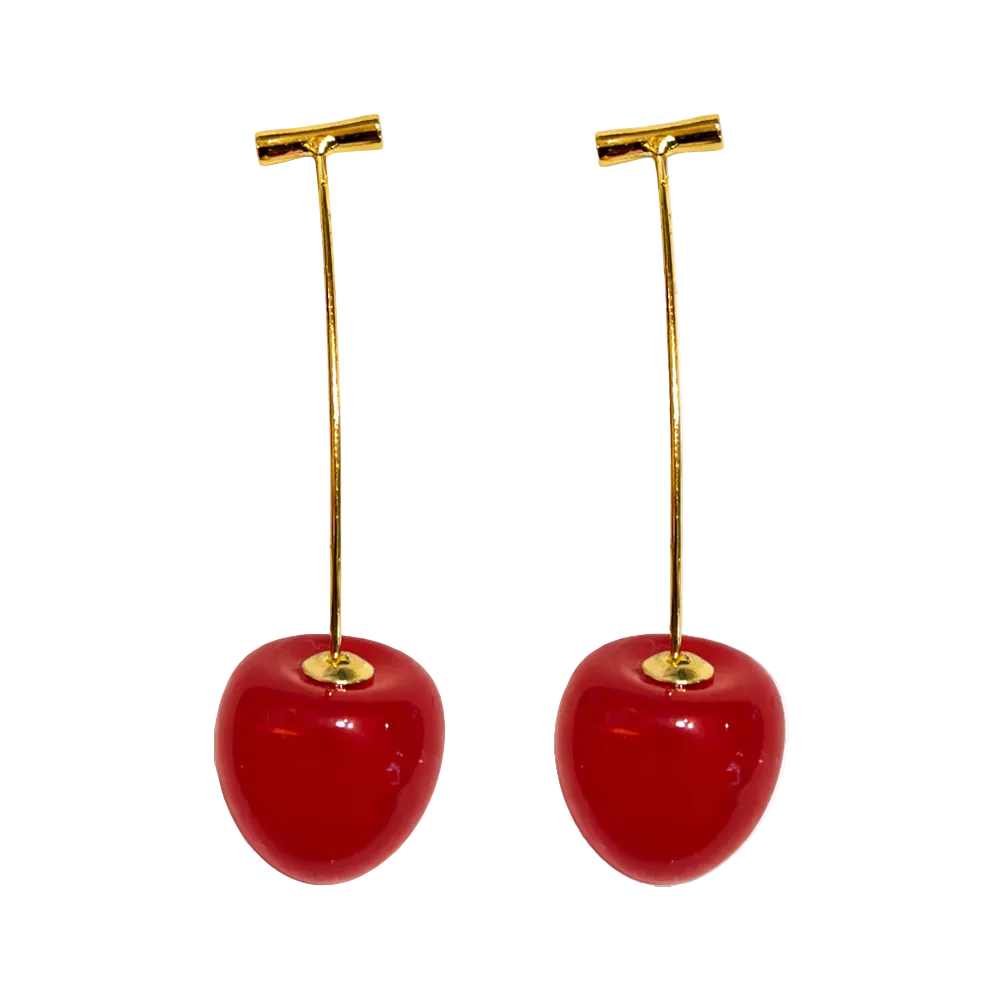 Pendientes Con Frutas Cerezas cotigo