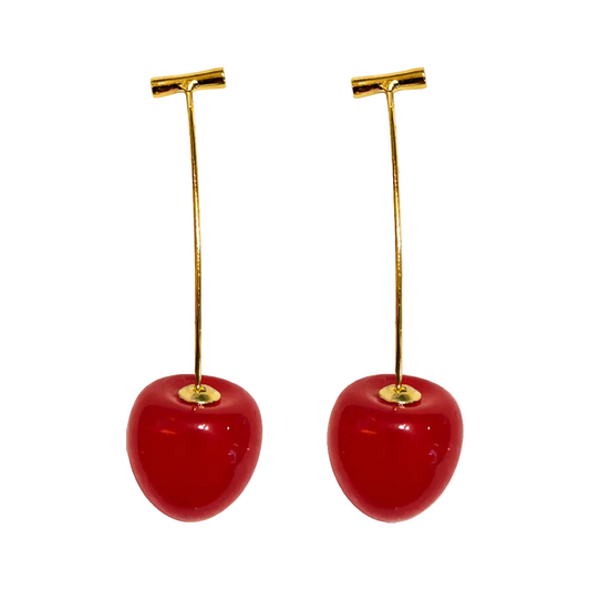 Pendientes Con Frutas Cerezas