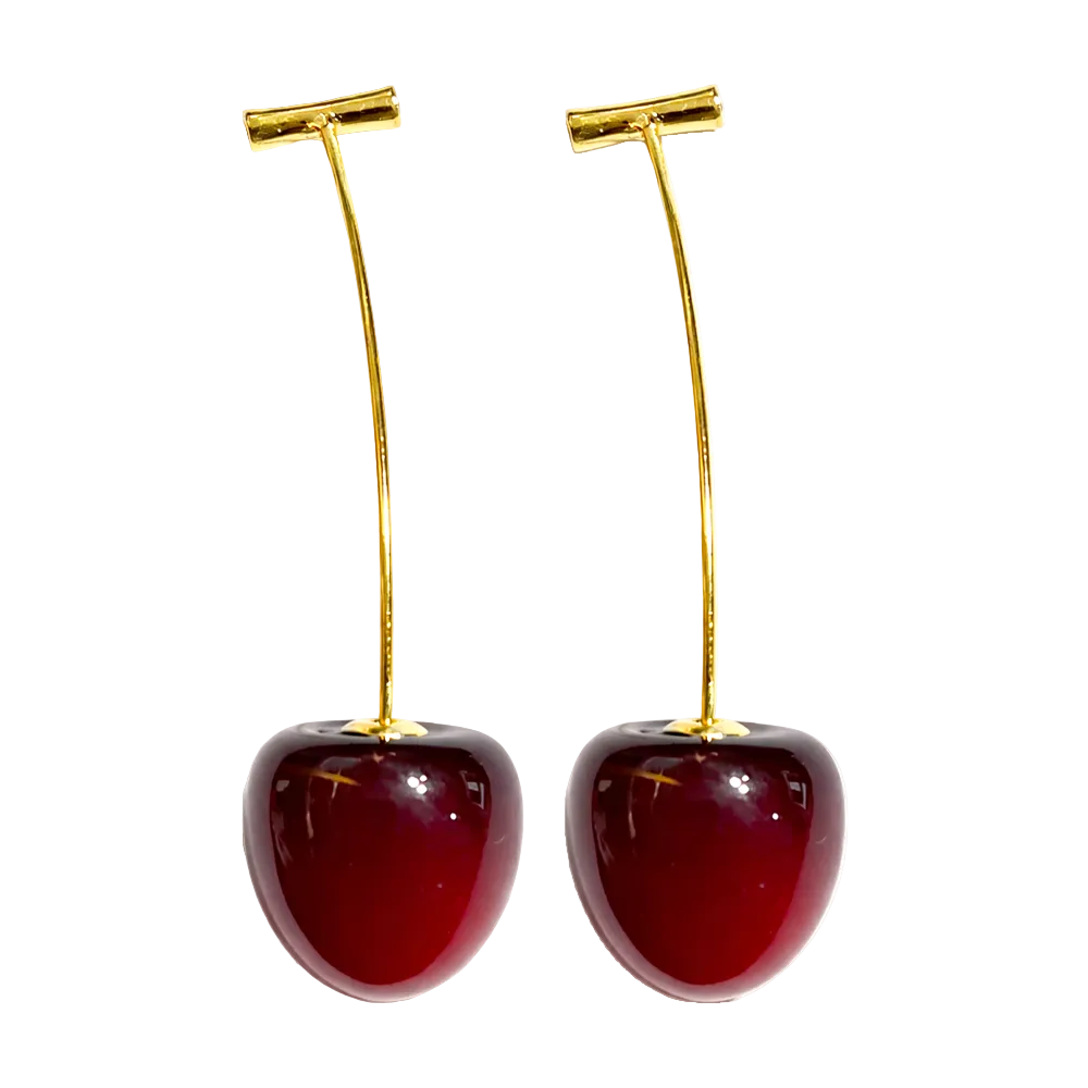 Pendientes Con Frutas Cerezas cotigo