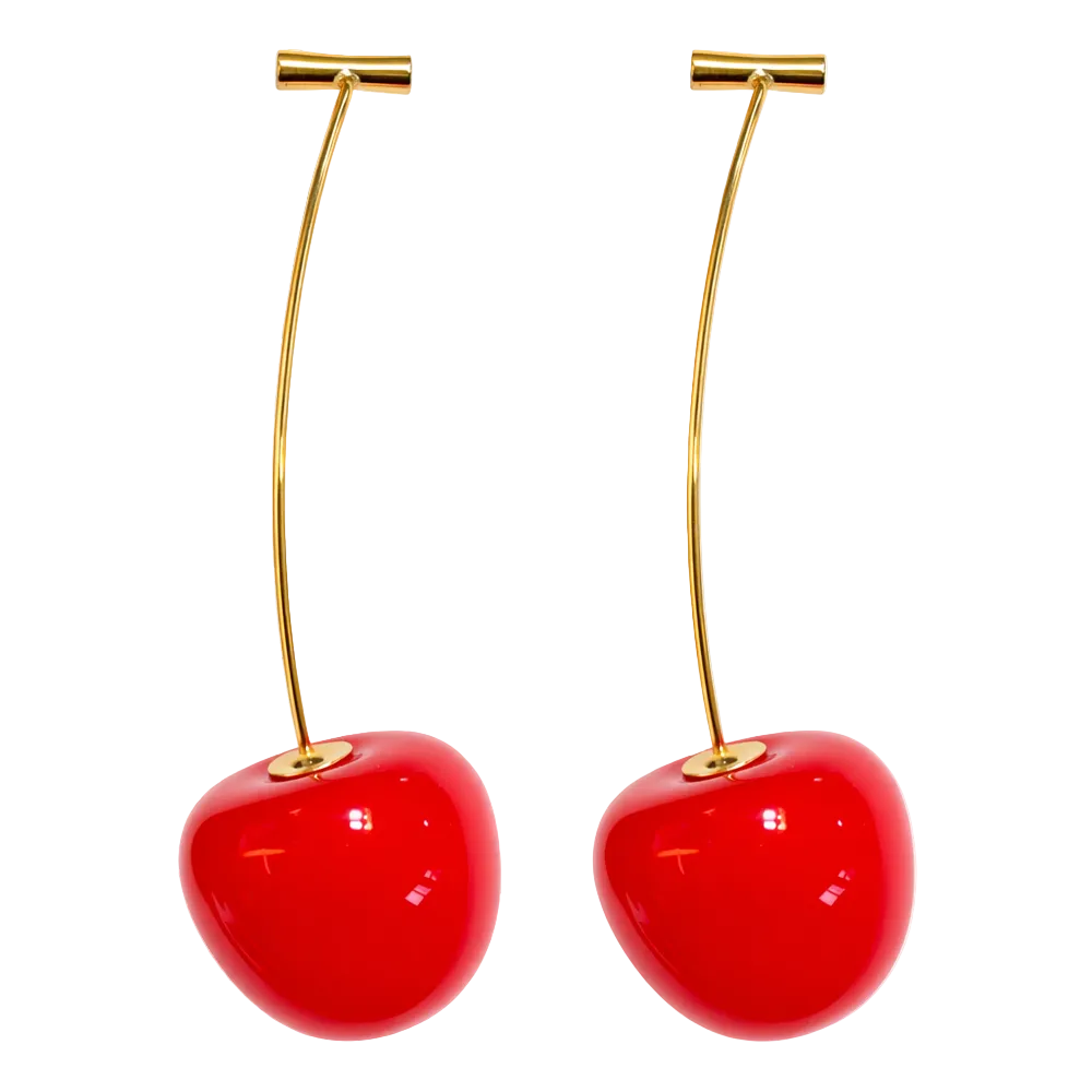 Pendientes Con Frutas Cerezas cotigo