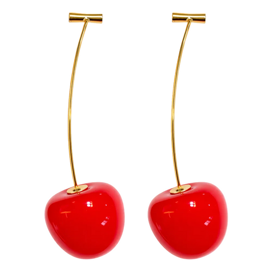 Pendientes Con Frutas Cerezas