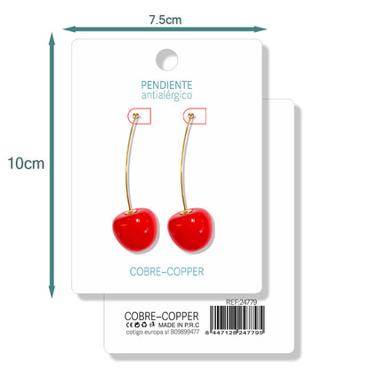 Pendientes Con Frutas Cerezas
