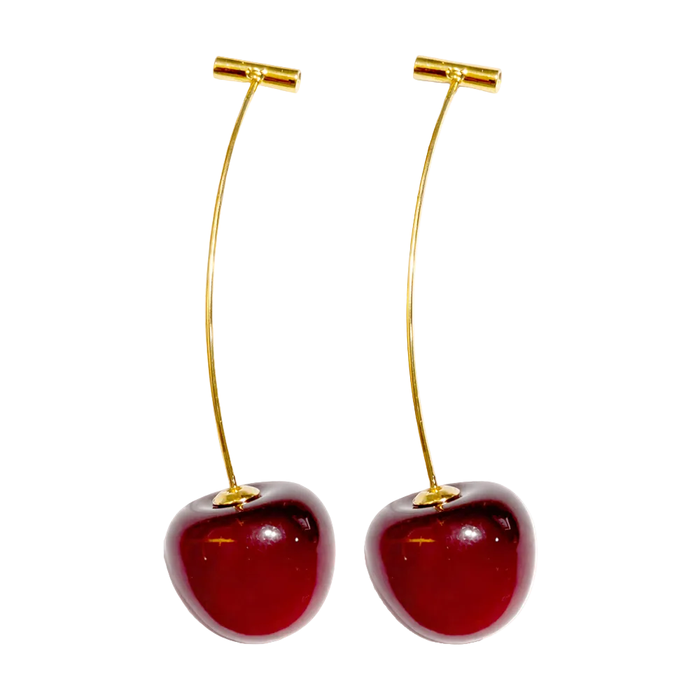 Pendientes Con Frutas Cerezas cotigo