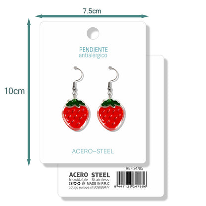 Pendientes de Frutas Fresas