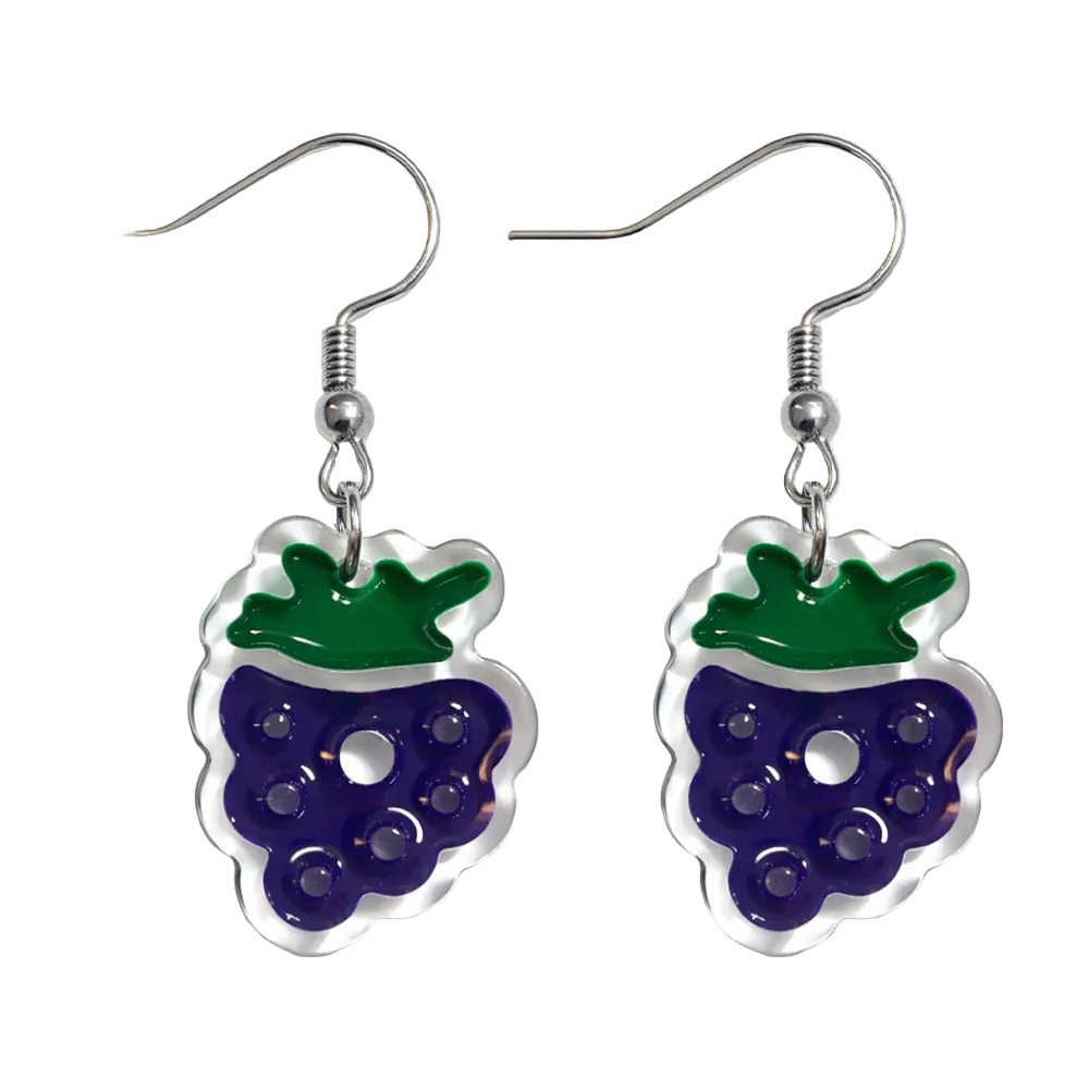 Pendientes de Frutas Uvas cotigo