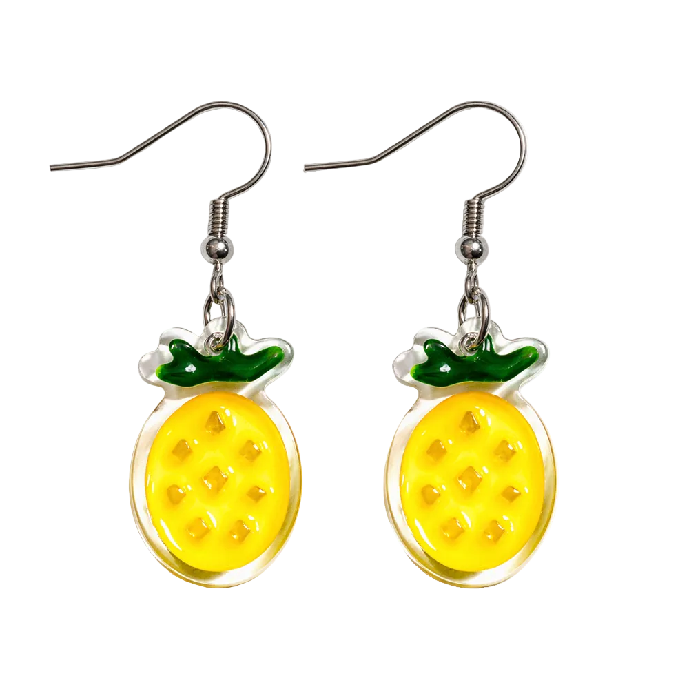 Pendientes de Frutas Piñas cotigo